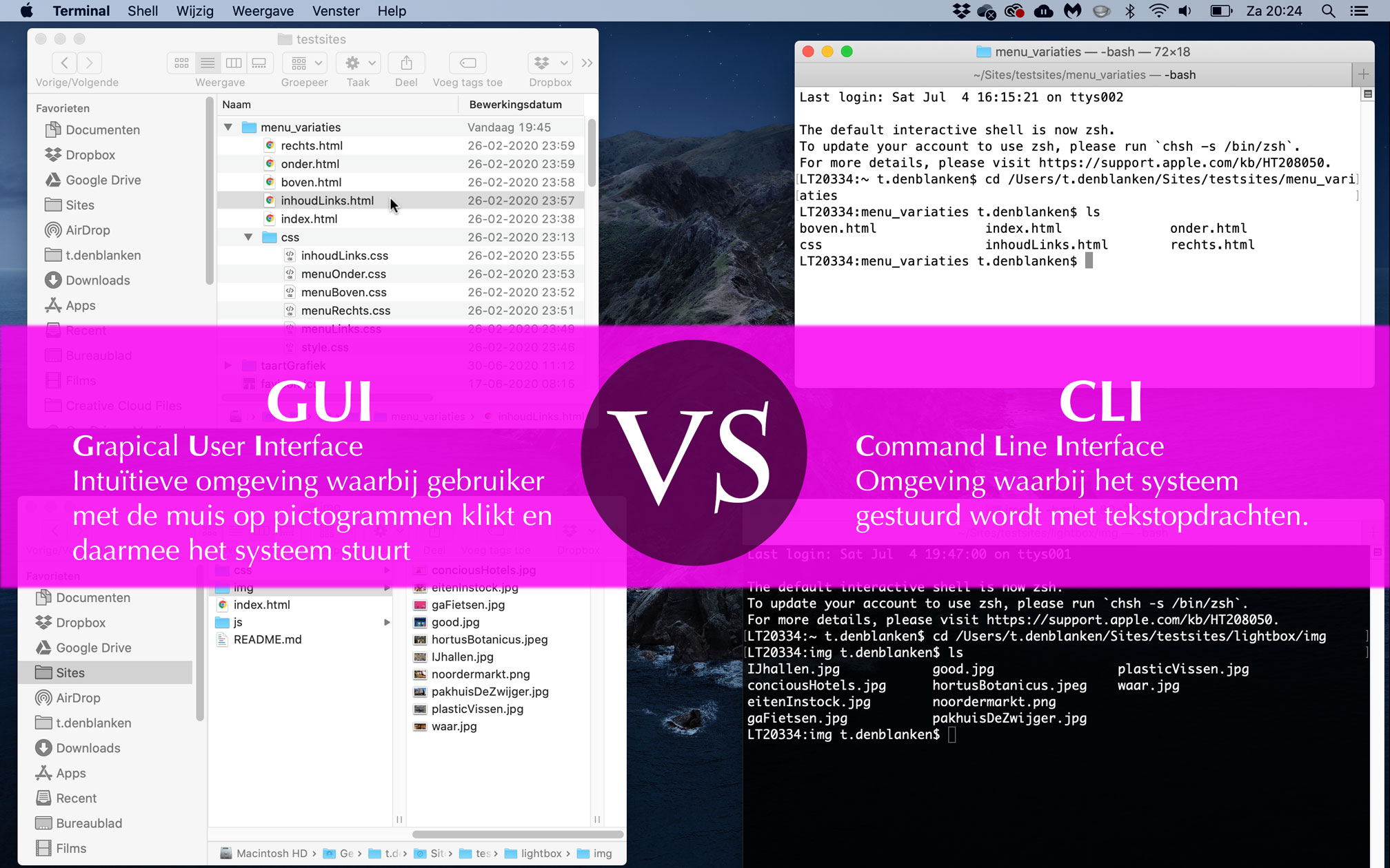 GUI vs CLI 